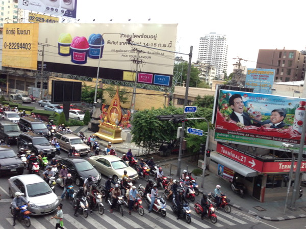 タイの渋滞の様子