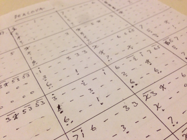 アンクロンの楽譜