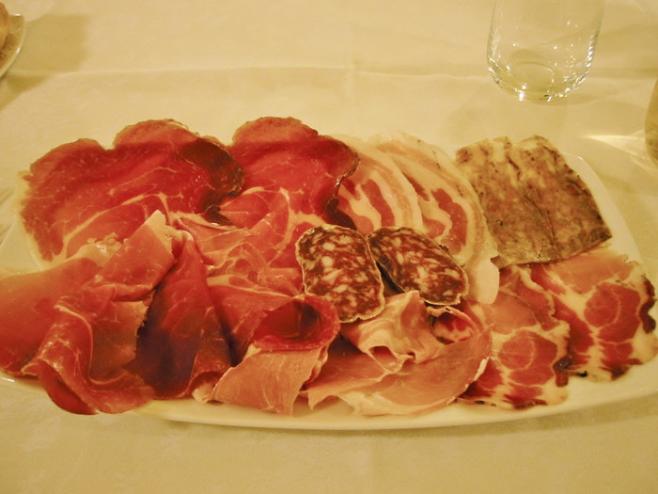 生ハムの盛り合わせ