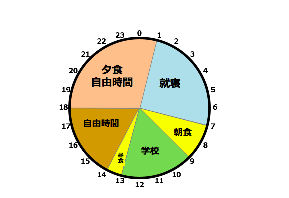 1日のタイムスケジュール