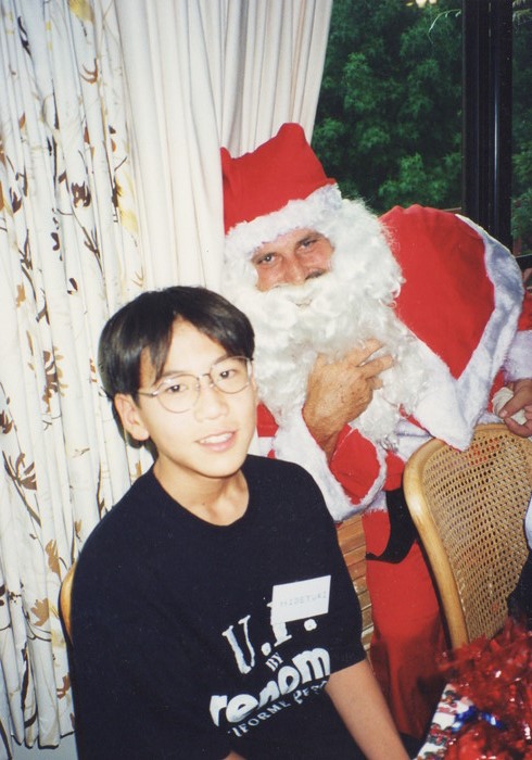 真夏のクリスマスにサンタクロースと