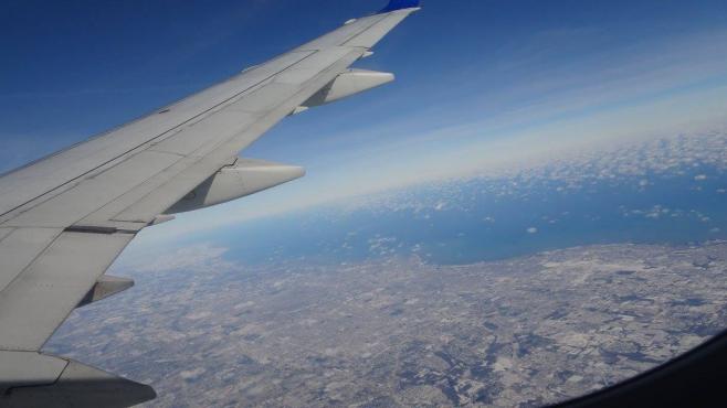 飛行機からの空