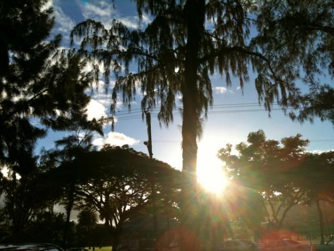 マラソン終わりの日差しが強くなる時間