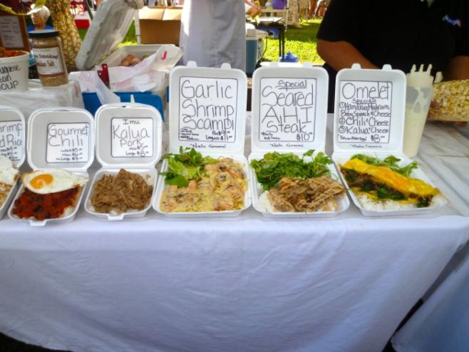 KCCの学生がコックになって食事を提供する店