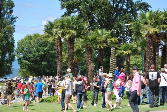 ヤシの木で夏を感じるバンクーバー