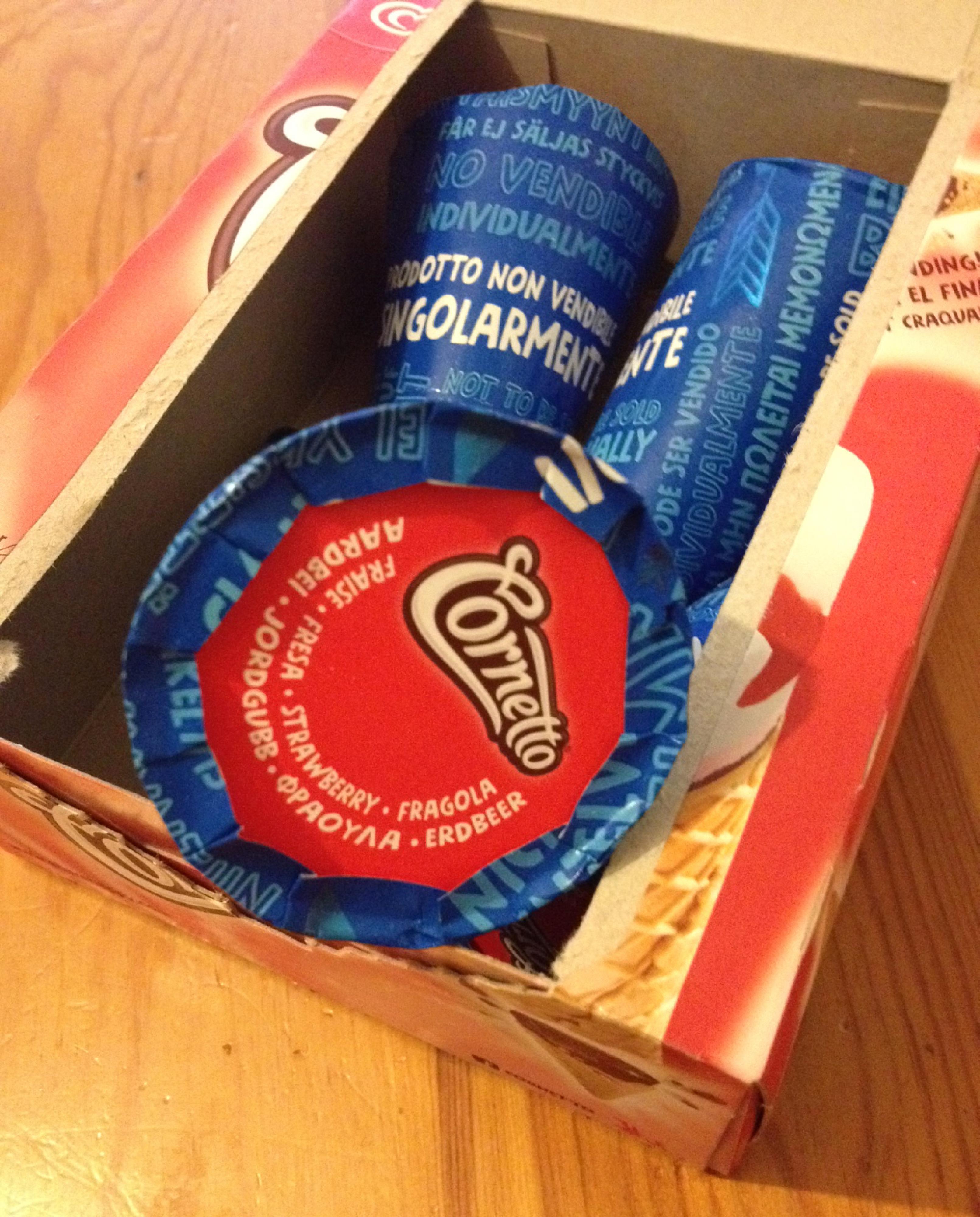 箱入りの安いアイス