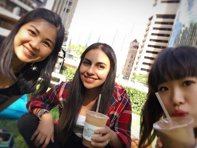 留学中にできた友人との1枚