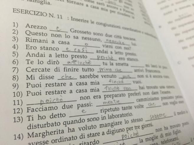 イタリア語の勉強