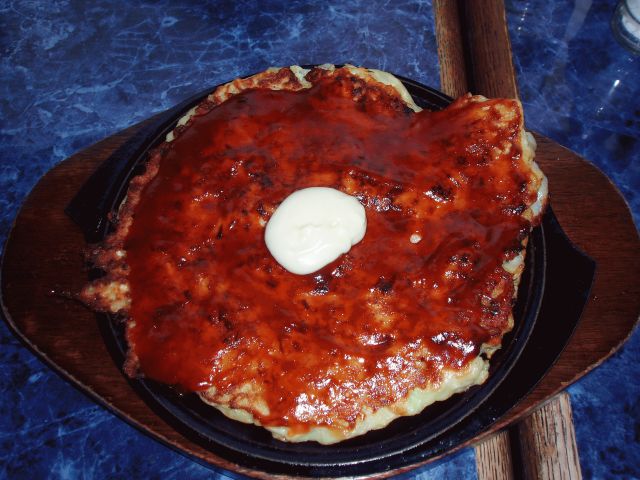 日本食のお好み焼き