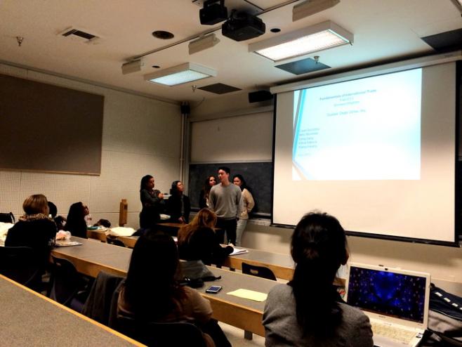 プレゼンテーションの授業