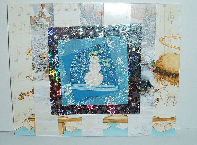 冬のデザインのカード