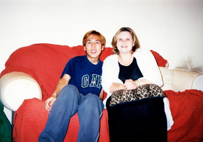 はじめてのシェアハウスのオージー女性との2ショット