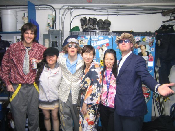 スキー場のアルバイトのメンバー