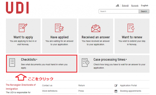 『Checklists』をクリック
