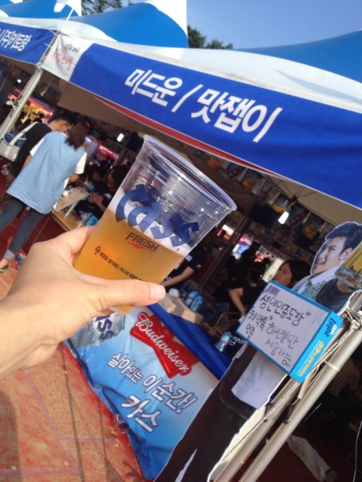 韓国でビール