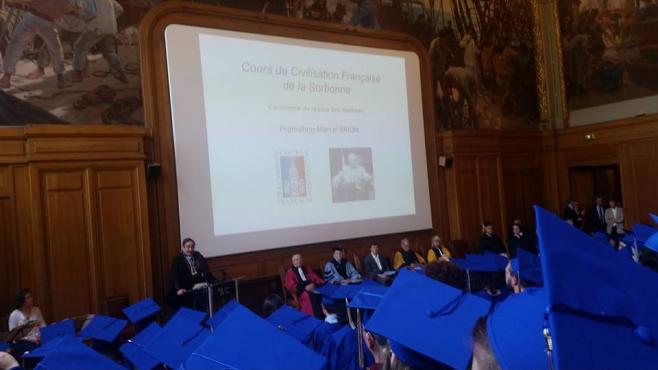 語学学校の卒業式