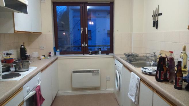 借りたアパートの部屋の中