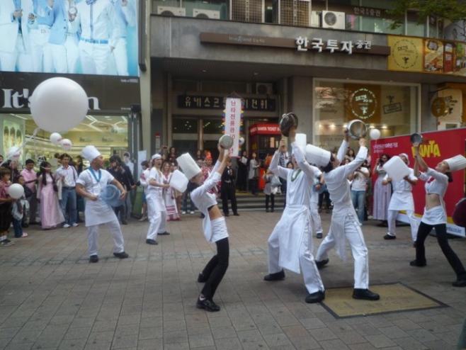 韓国の街の風景