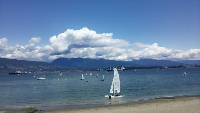 湿気の少ないバンクーバーの夏