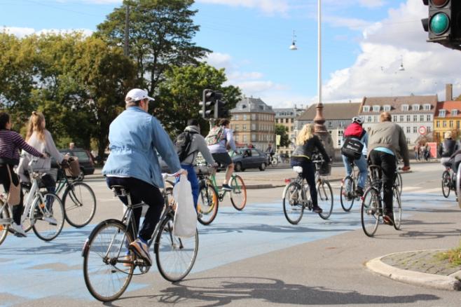 海外の自転車風景